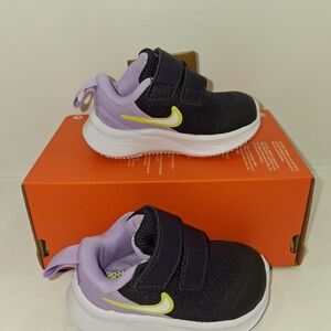 Nike Star Runner 3 (TDV) Purple/White/Lilac Toddler Girl's Shoes NWB Size 2C